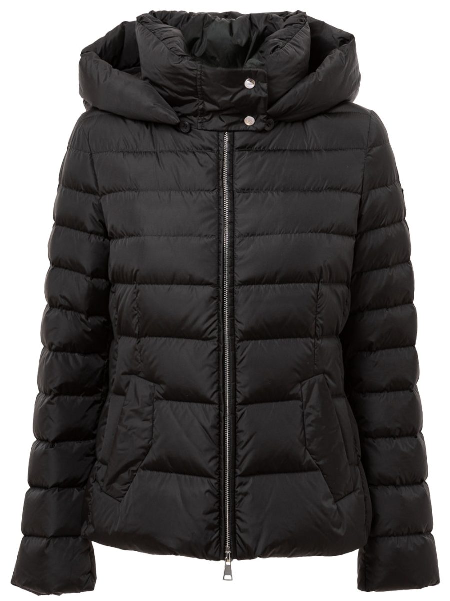 Down jacket with removable hood Add