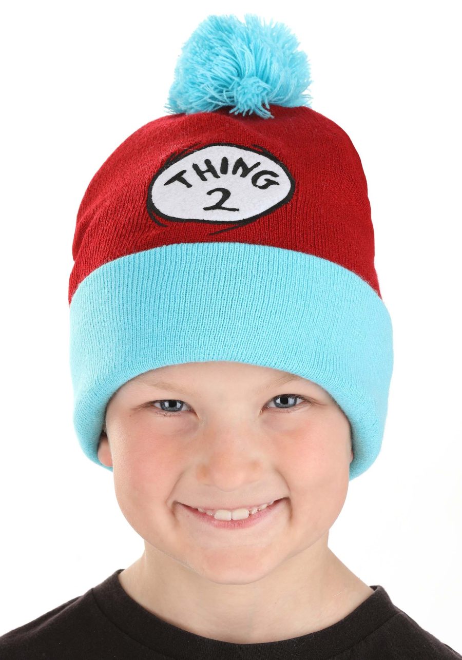 Dr. Seuss Thing 2 Pom Beanie