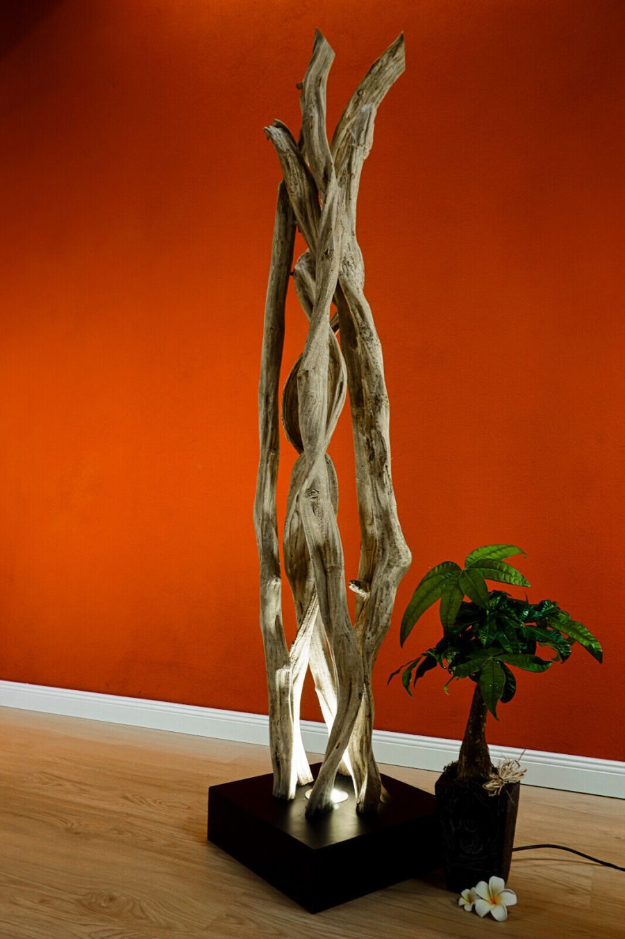 Driftwood Floor Lamp 170cm LED Wood Driftwood Lamp Wood Lamp Natural