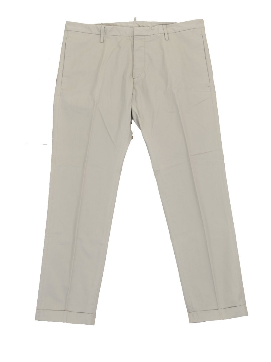 Dsquared2 Beige Men's Cotton Buttons Pants Mod.S74KA0618S41796800