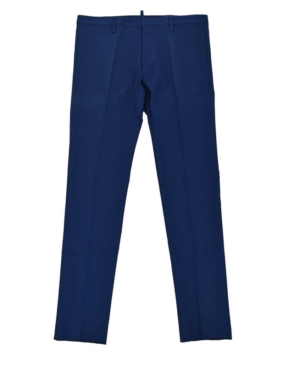 Dsquared2 Men's Blue Cotton Pants Buttons Mod.S74KA0630S39021477