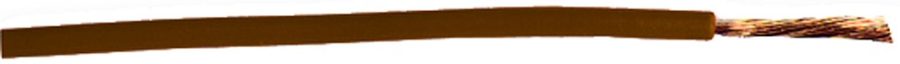 EAST PENN 02363 16 GA X 100FT WIRE BROWN, Stranded Conductor; 16 Gauge; Brown; 100 Feet Length