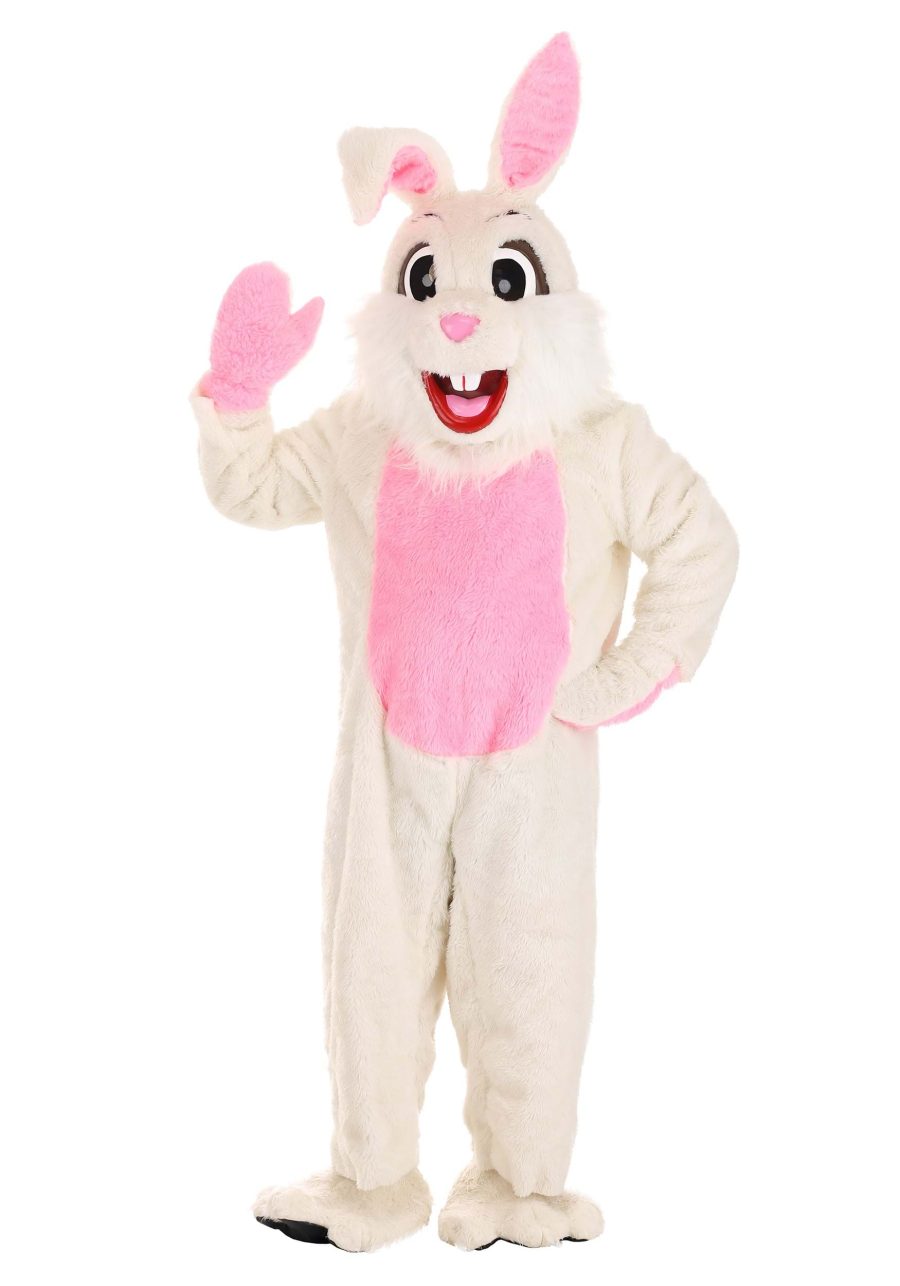 Easter Bunny White Mascot Costume