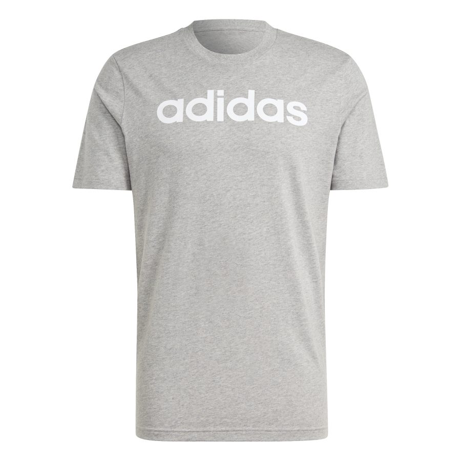 Embroidered logo t-shirt linear jersey simple adidas Essentials