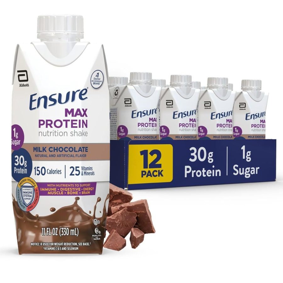 Ensure Max Protein Shake | Milk Chocolate | Ready to Drink | 30g Protein for Mus