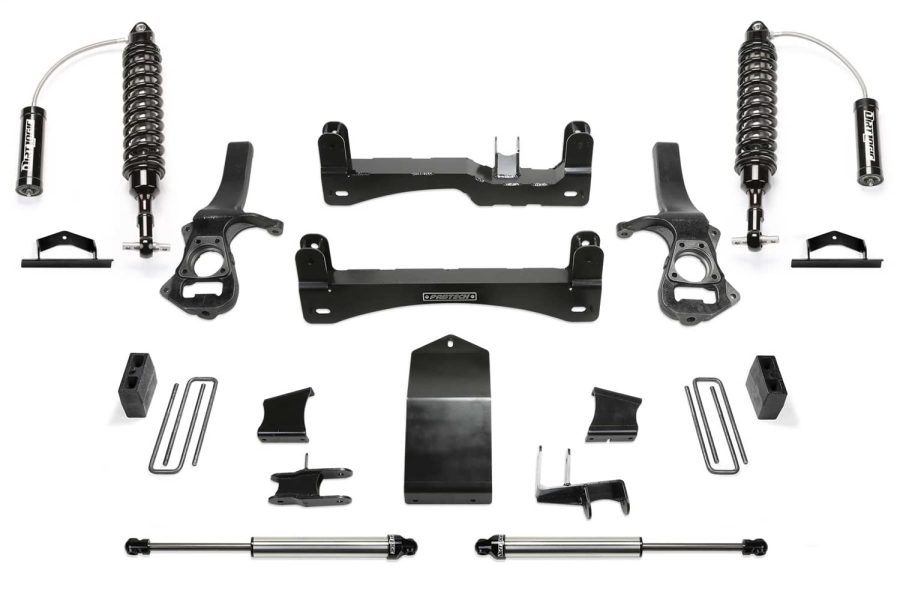 FABTECH K1134DL Performance Lift System w/Shocks 6 in. Lift Incl. Front Reservoir Coilovers And Rear Dirt Logic Shocks Performance Lift System w/Shocks