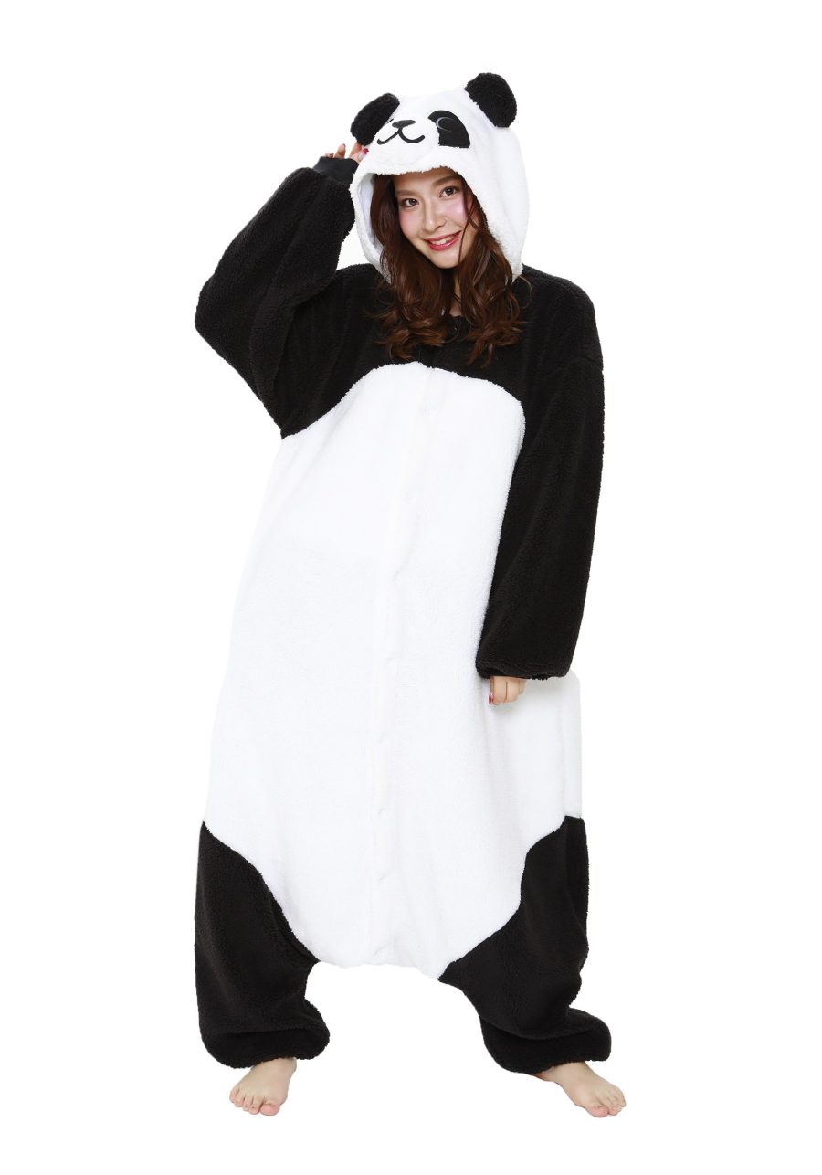 Fluffy Panda Adult Kigurumi