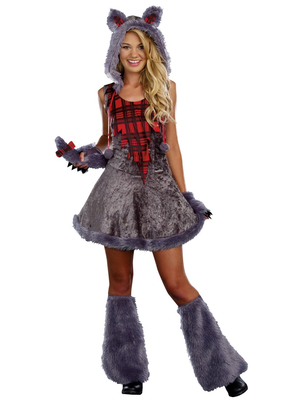 Full Moon Sassy Werewolf Teen Costume