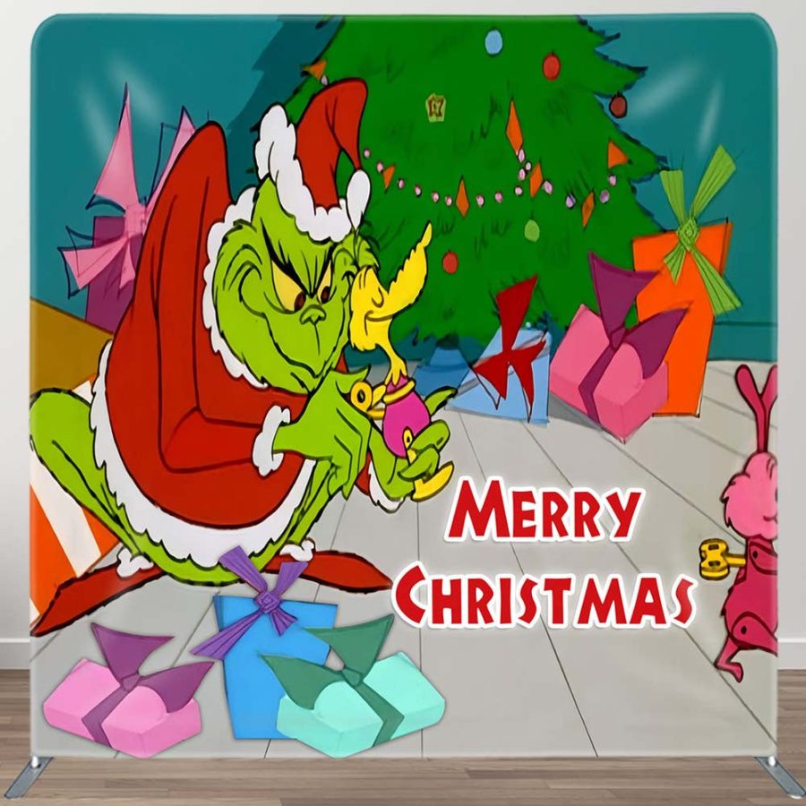 Funny Monster Tree Christmas Pillow Case Backdrop - Aperturee