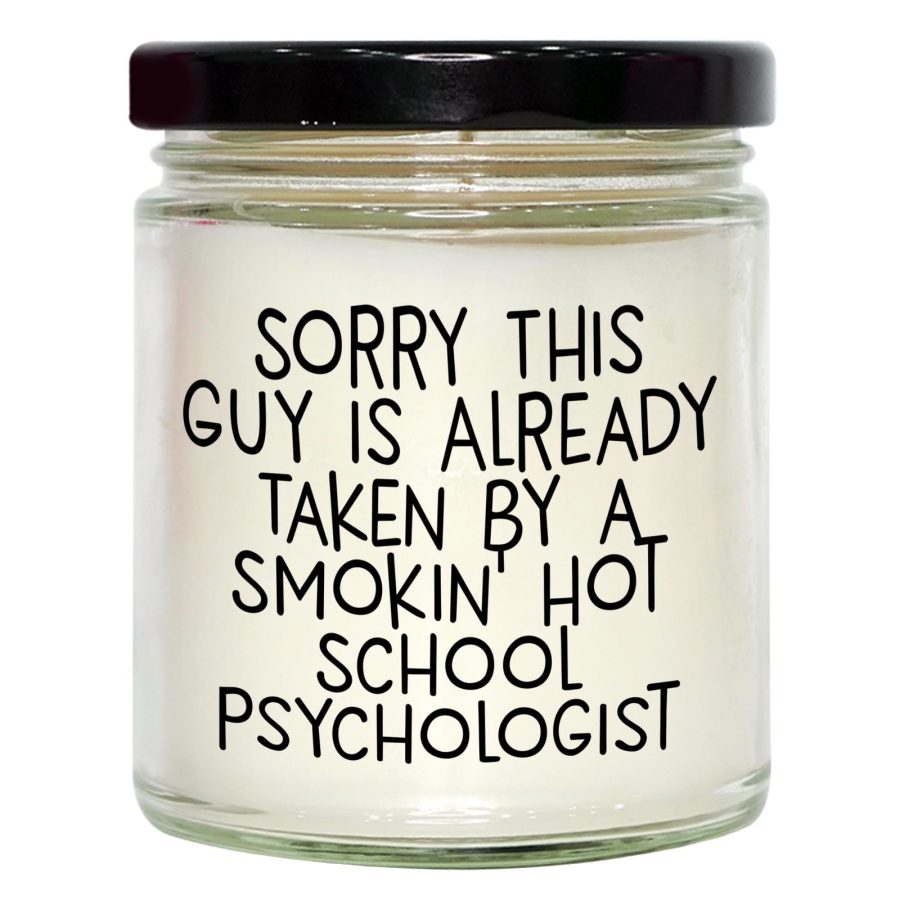 Funny School Psychologist Gifts - 9oz Vanilla Soy Candle with Cute Quote, Ideal