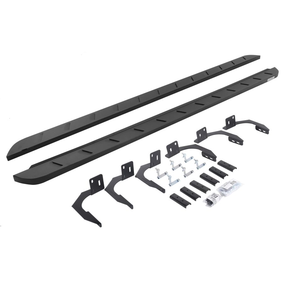 GO RHINO 63410687SPC RB10 Slim Line Running Boards with Mounting Brackets Kit for Ram 11-14 1500, Ram 11-24 2500, Ram 11-24 3500, Dodge 09-10 Ram 1500, Dodge 10 Ram 2500, Dodge 10 Ram 3500