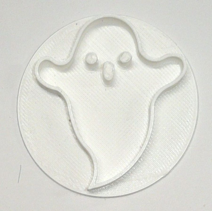 Ghost Cute Chubby Halloween Character Cookie Stamp Embosser USA PR4284