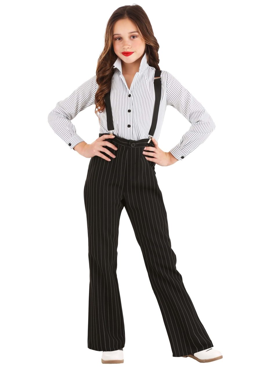 Girl's 1920s Gangster Lady Costume