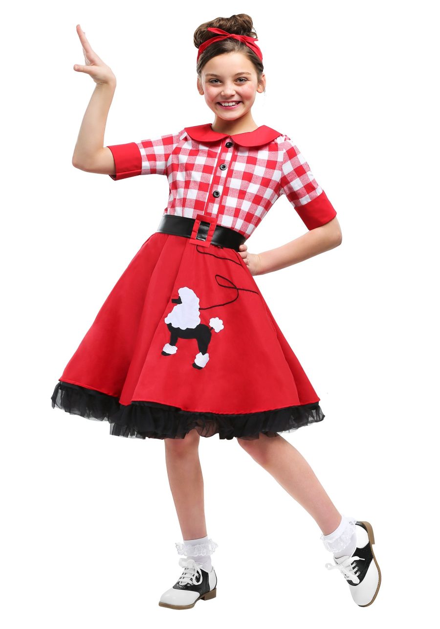 Girl's 50's Sock Hop Darling Costume