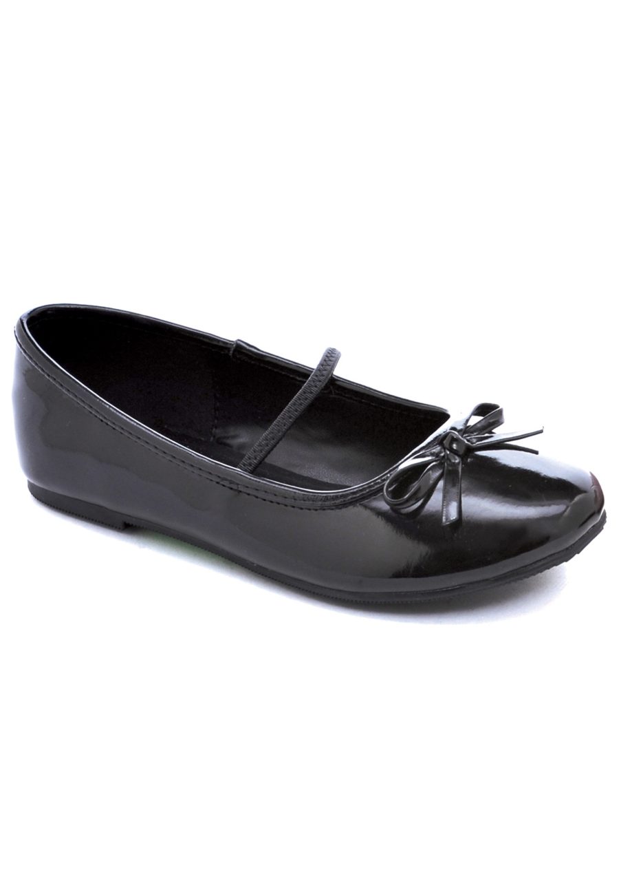 Girl's Black Ballet Costume Flats