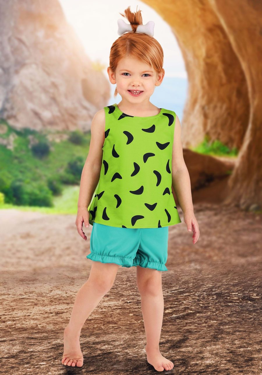 Girl's Classic Flintstones Pebbles Toddler Costume