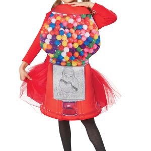 Girl's Colorful Gumball Machine Costume