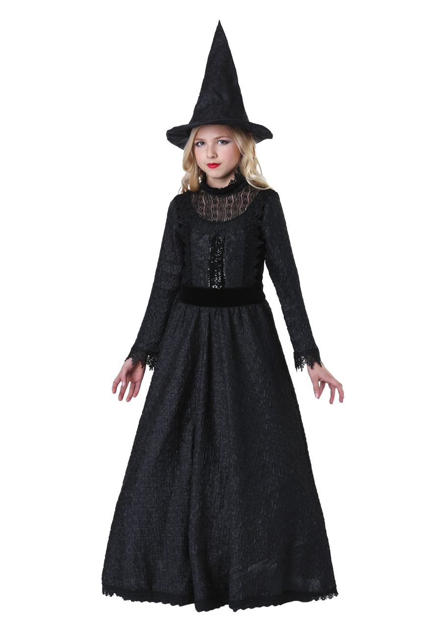 Girls Deluxe Dark Witch Costume