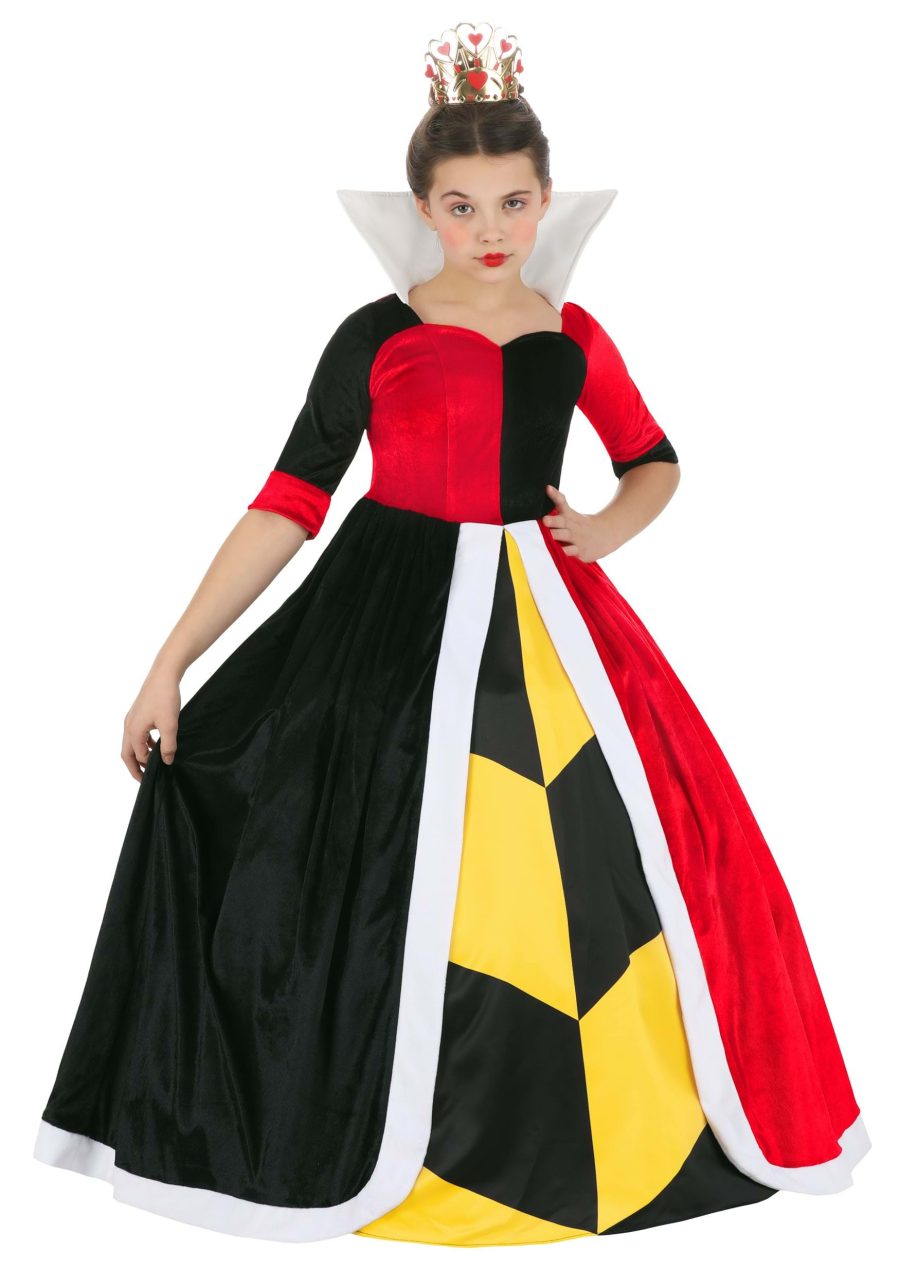 Girl's Deluxe Disney Queen of Hearts Costume