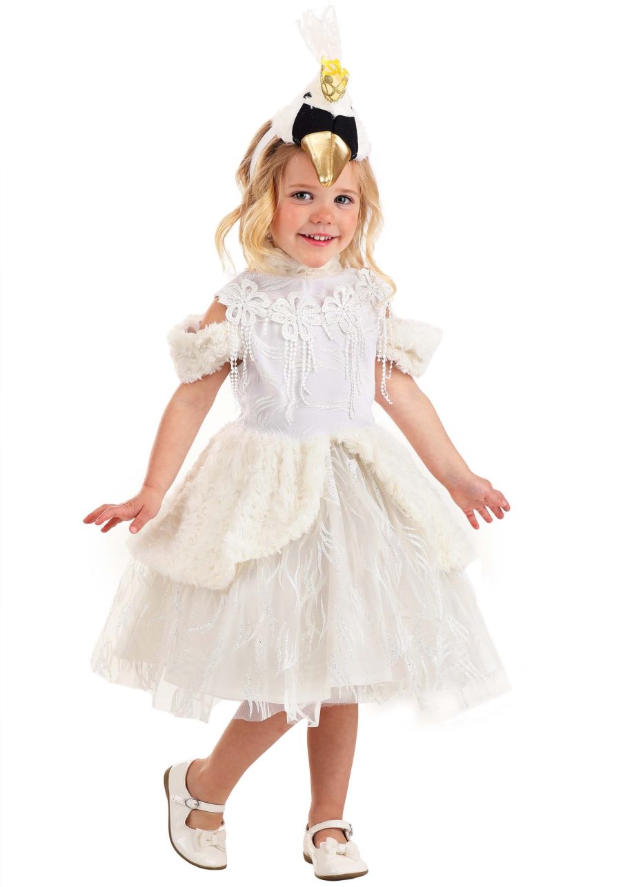 Girl's Deluxe Swan Toddler Costume Dress