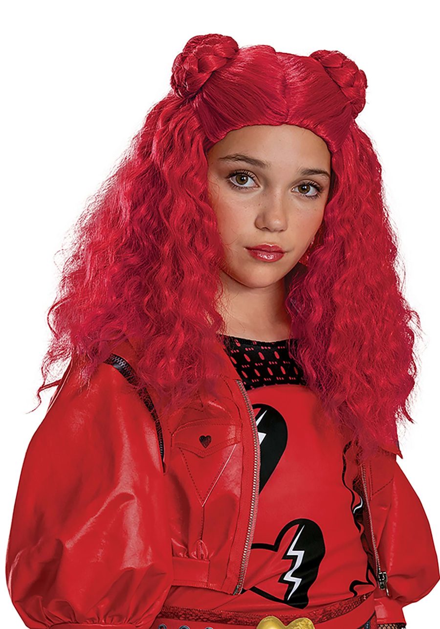 Girl's Disney Descendants 4 Red Costume Wig