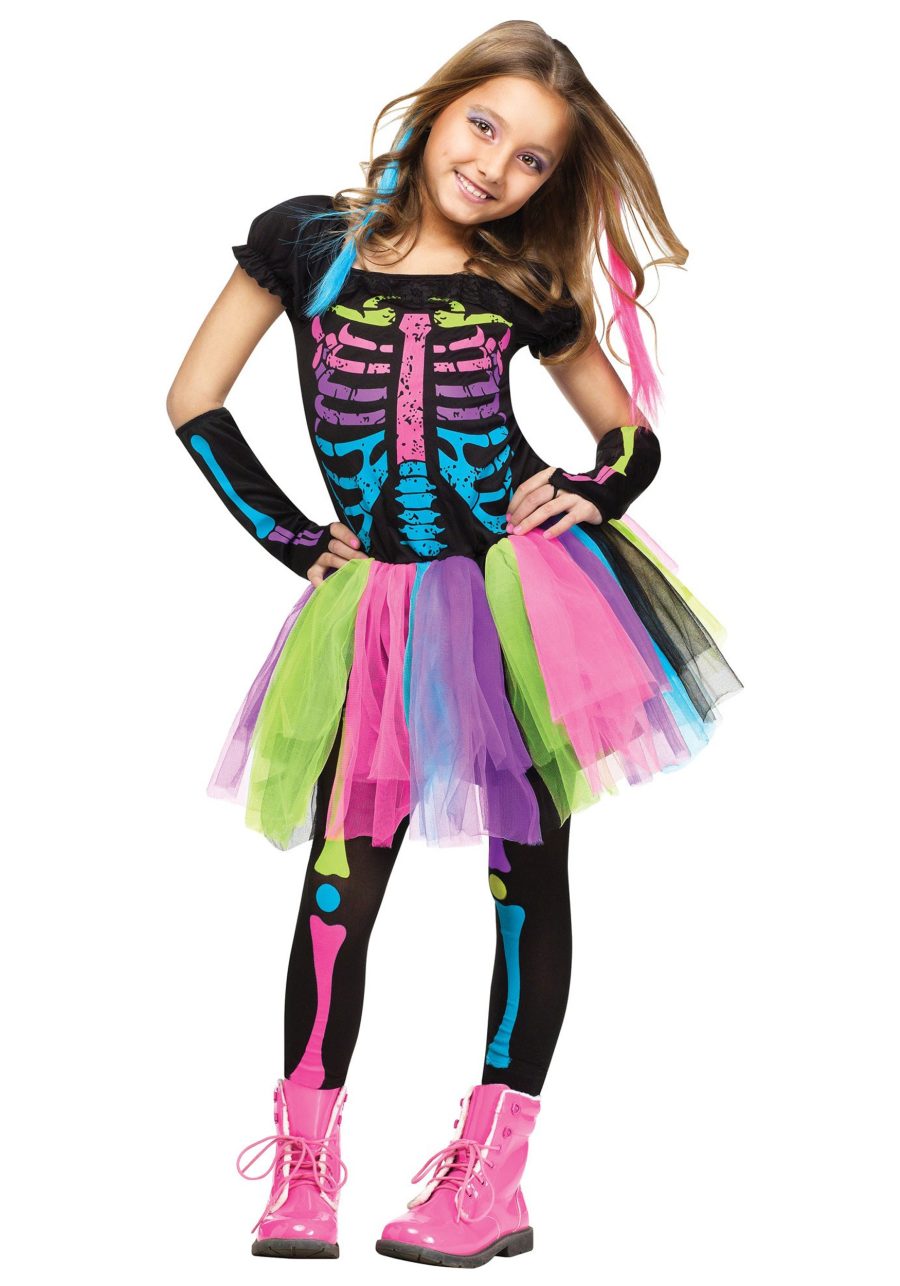 Girl's Funky Punky Bones Costume