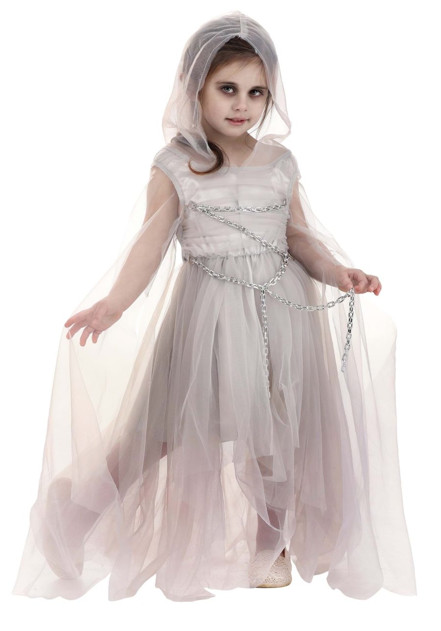 Girl's Gossamer Ghost Toddler Costume