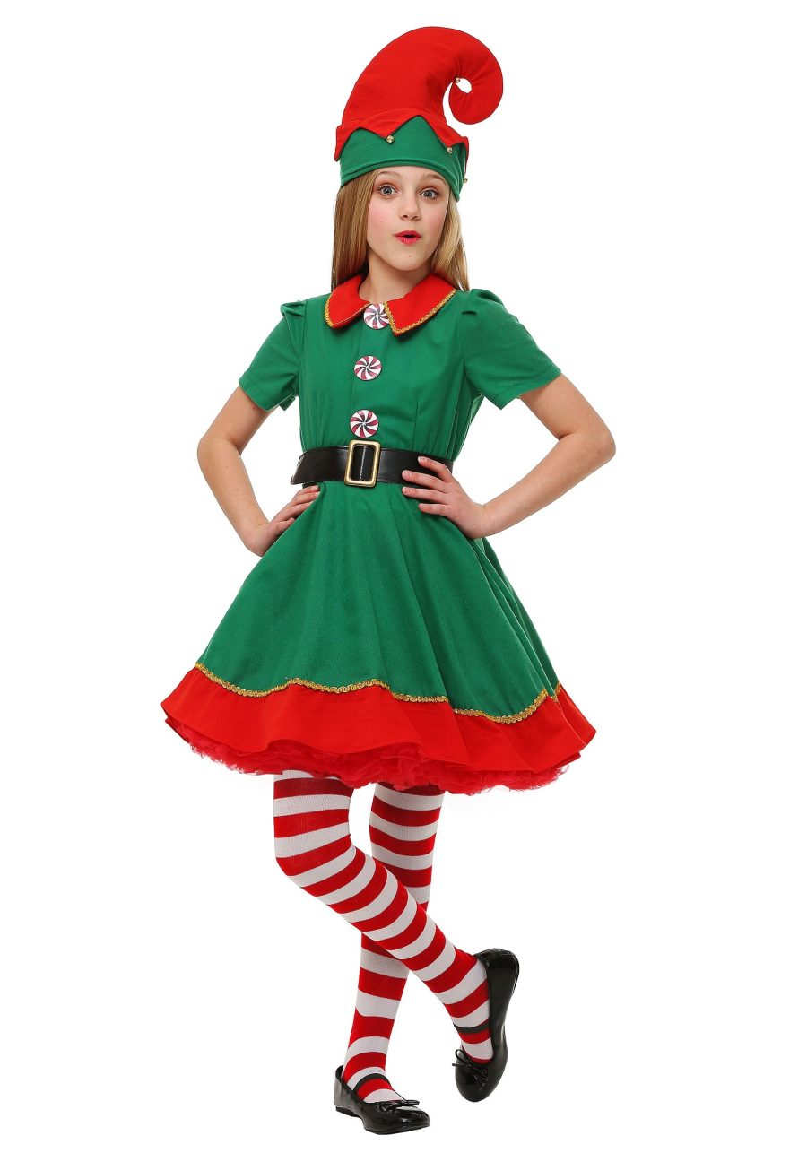 Girl's Holiday Elf Costume