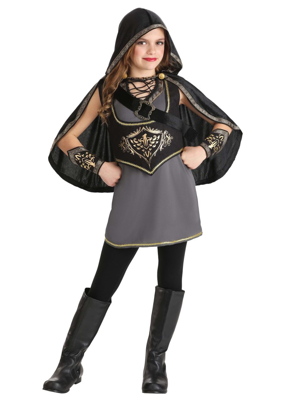 Girl's Hooded Huntress Costume