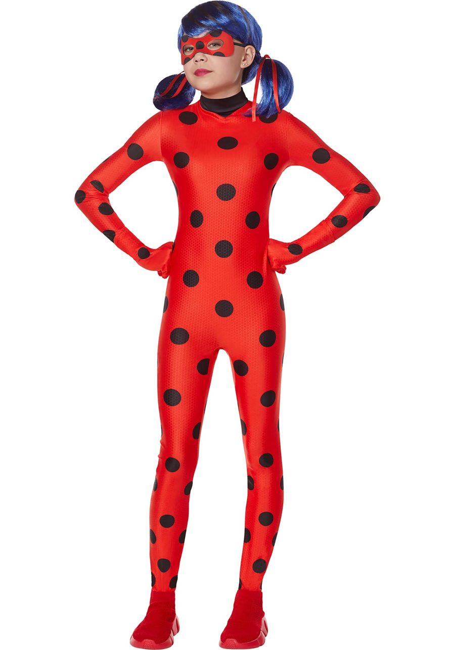 Girl's Miraculous Ladybug Costume with Wig