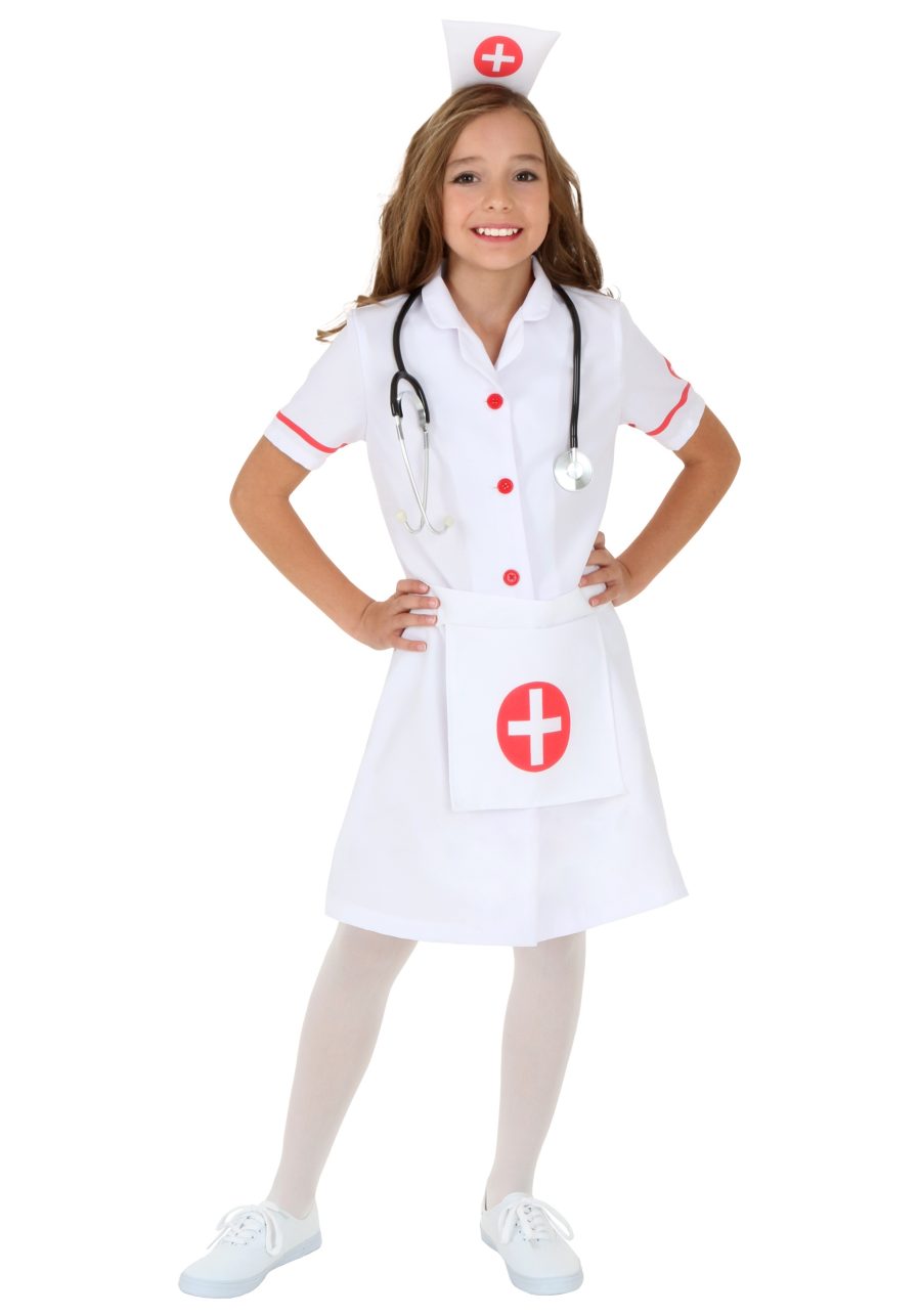 Girl's Nurse Costume Dress