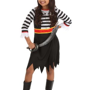 Girl's Pirate Captain Costume Dress