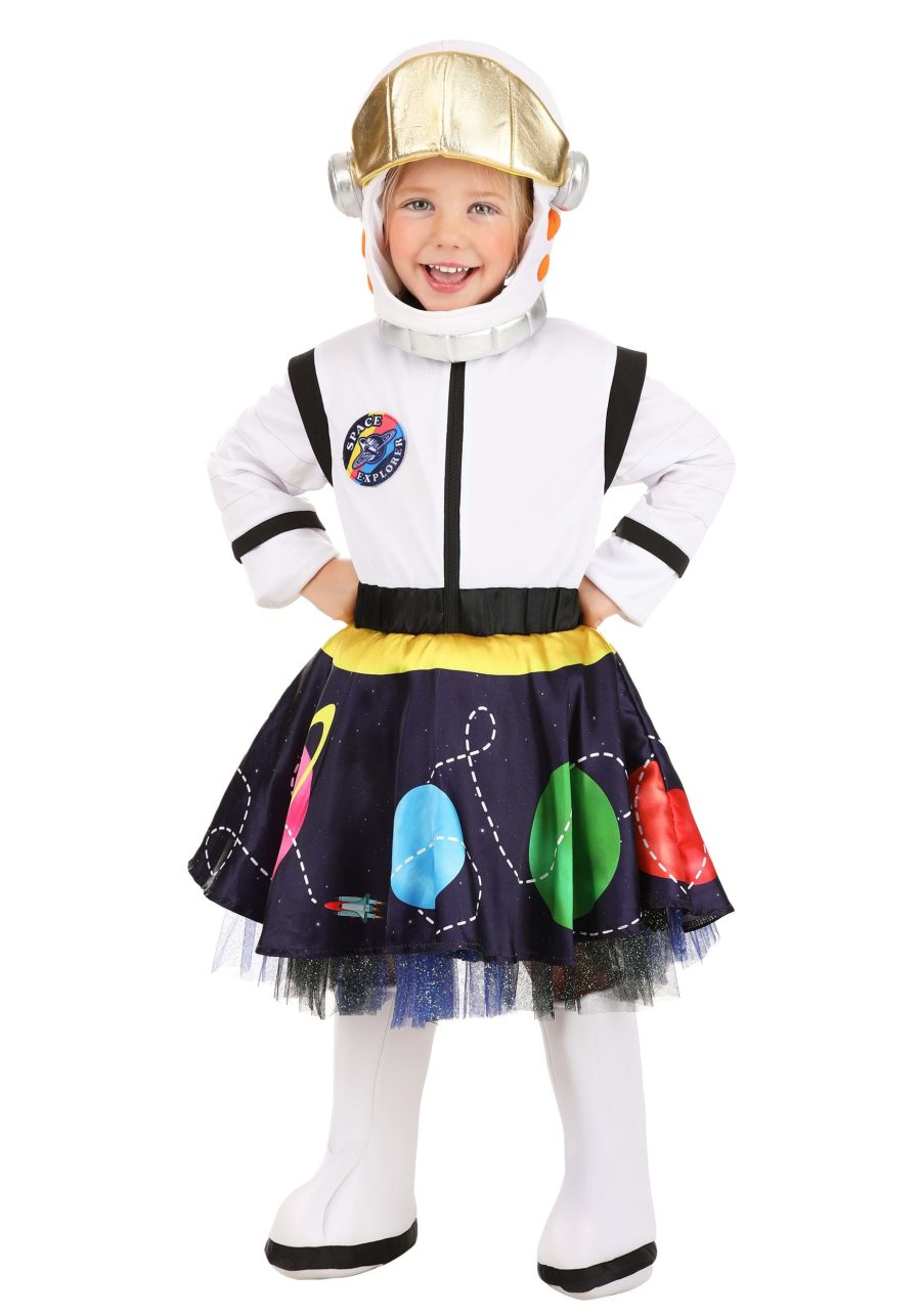 Girl's Toddler Galactic Astronaut Costume