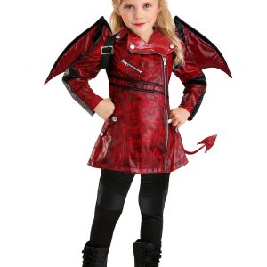 Girl's Toddler Leather Devil Costume