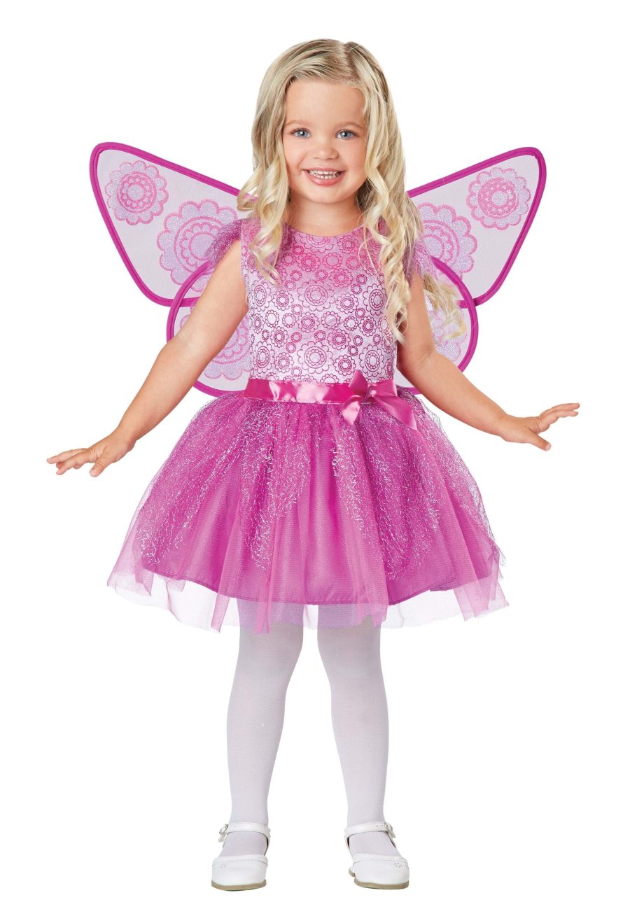 Girl's Toddler Pink Fairy Costume