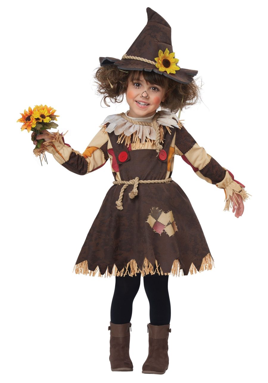 Girl's Toddler Pumpkin Patch Scarecrow Costume