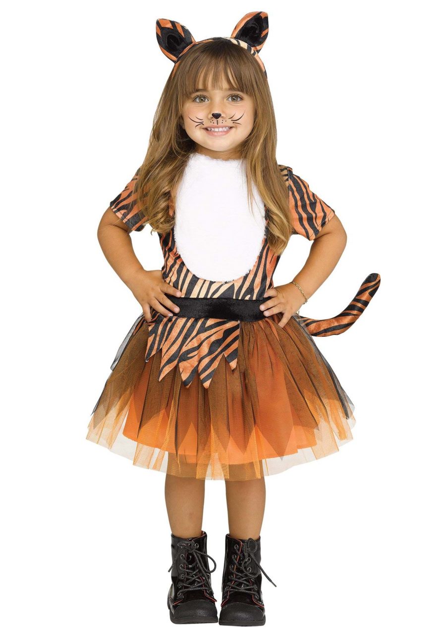 Girl's Tutu Tiger Toddler Costume