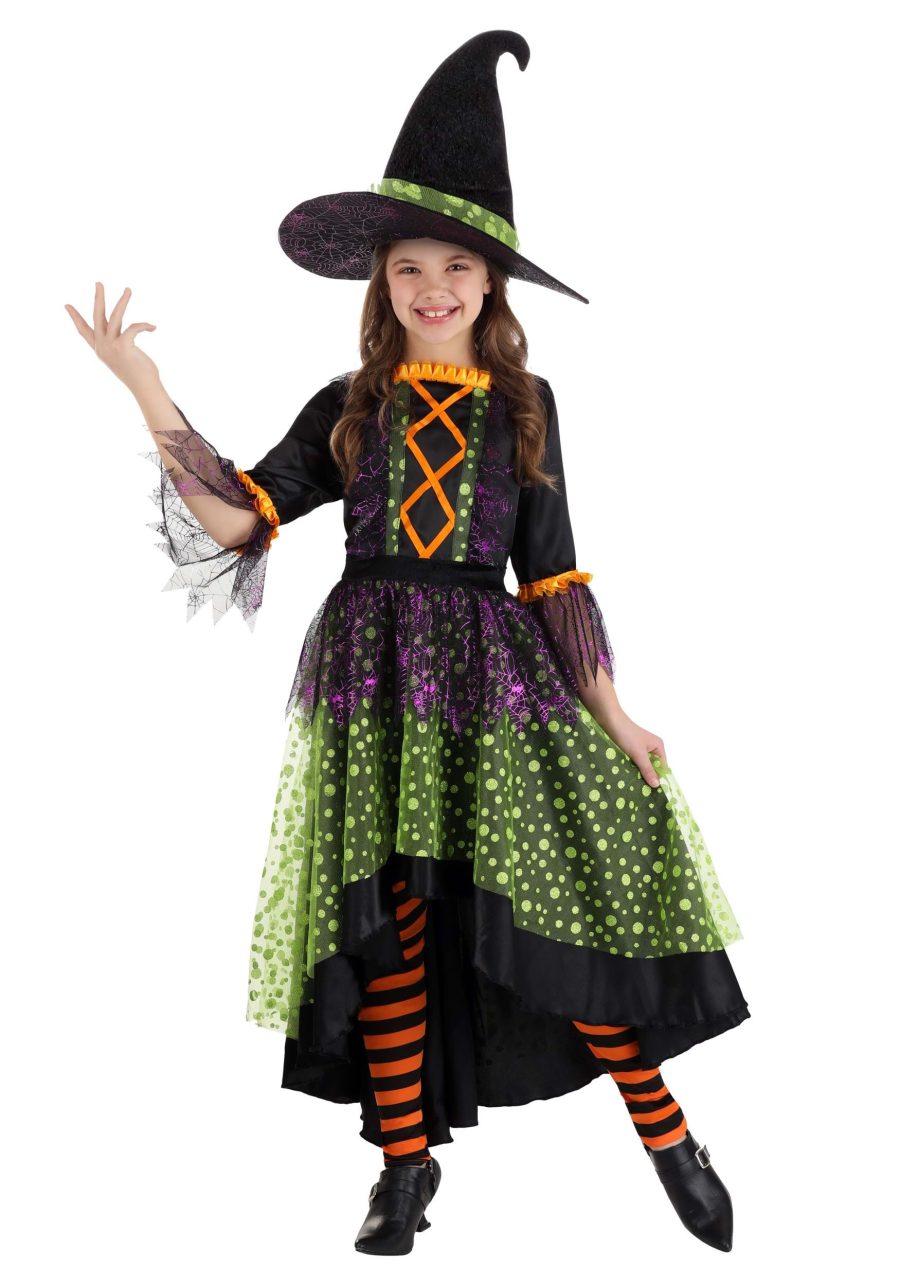 Girl's Verdant Spring Witch Costume