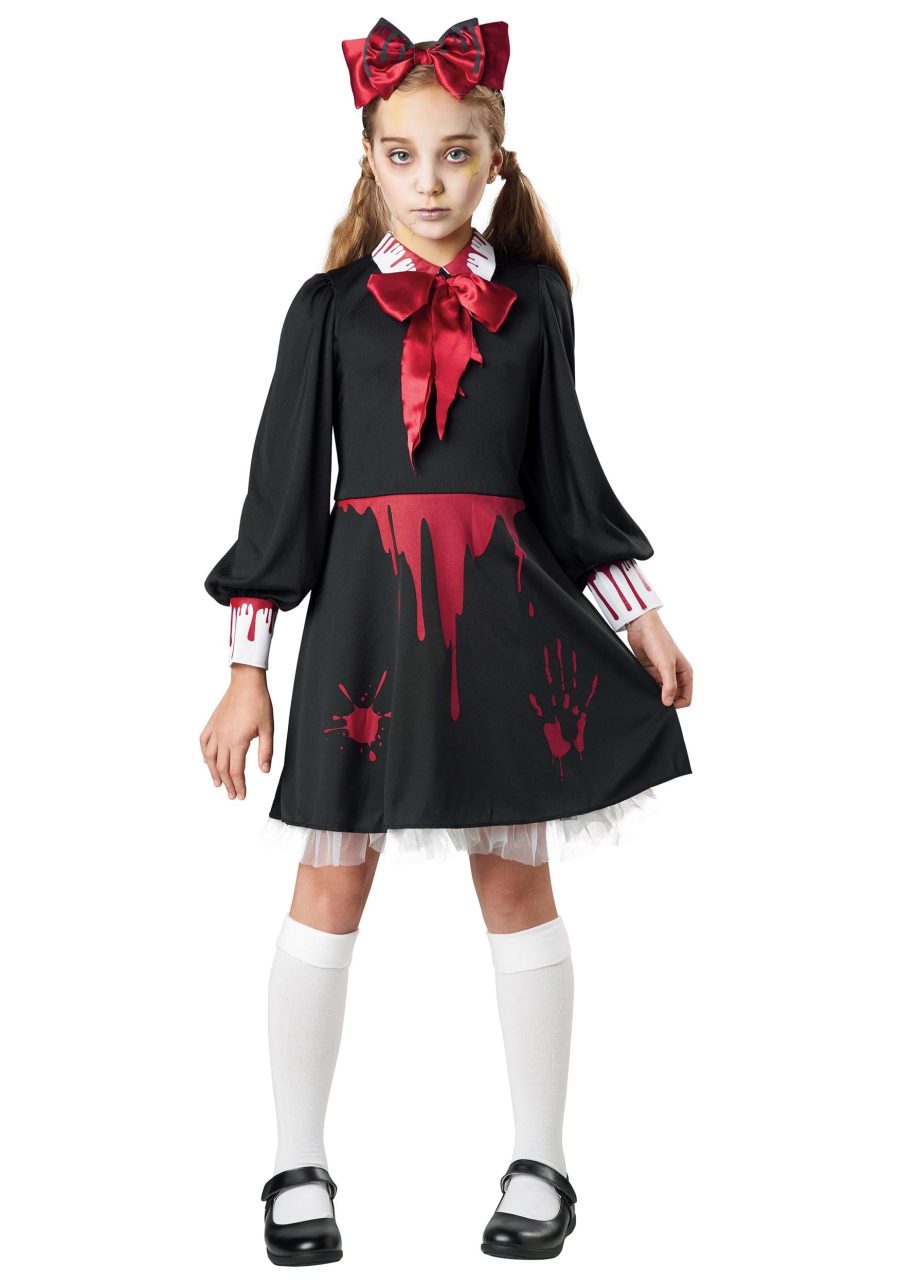 Girl's Zombie Victorian Babydoll Costume