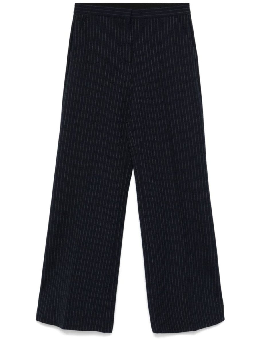 Glazed wide leg trousers