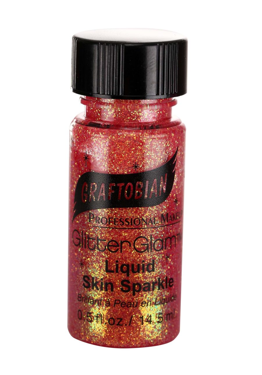 GlitterGlam .5oz Red Liquid Glitter Makeup