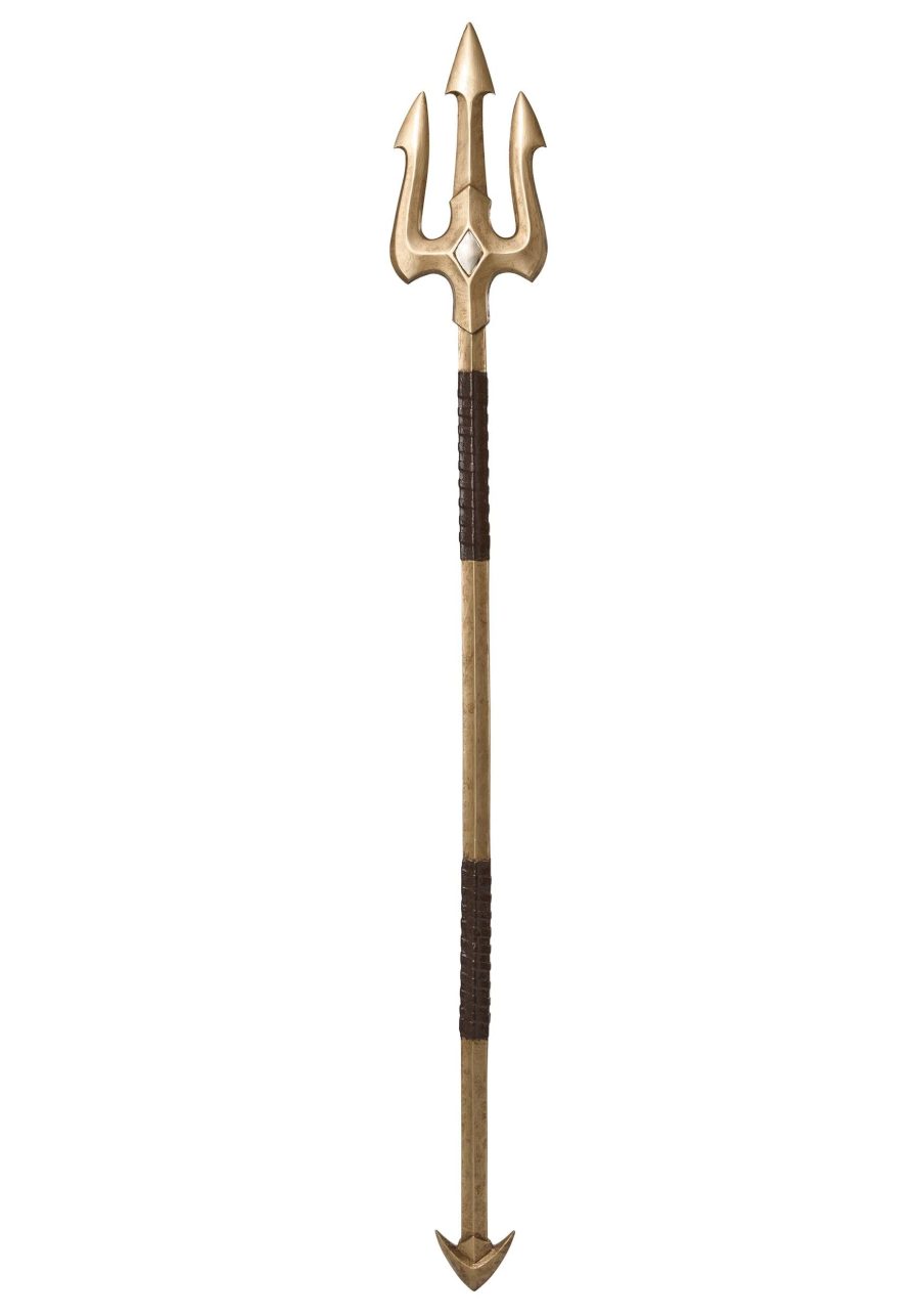 Gold Sea Trident Staff