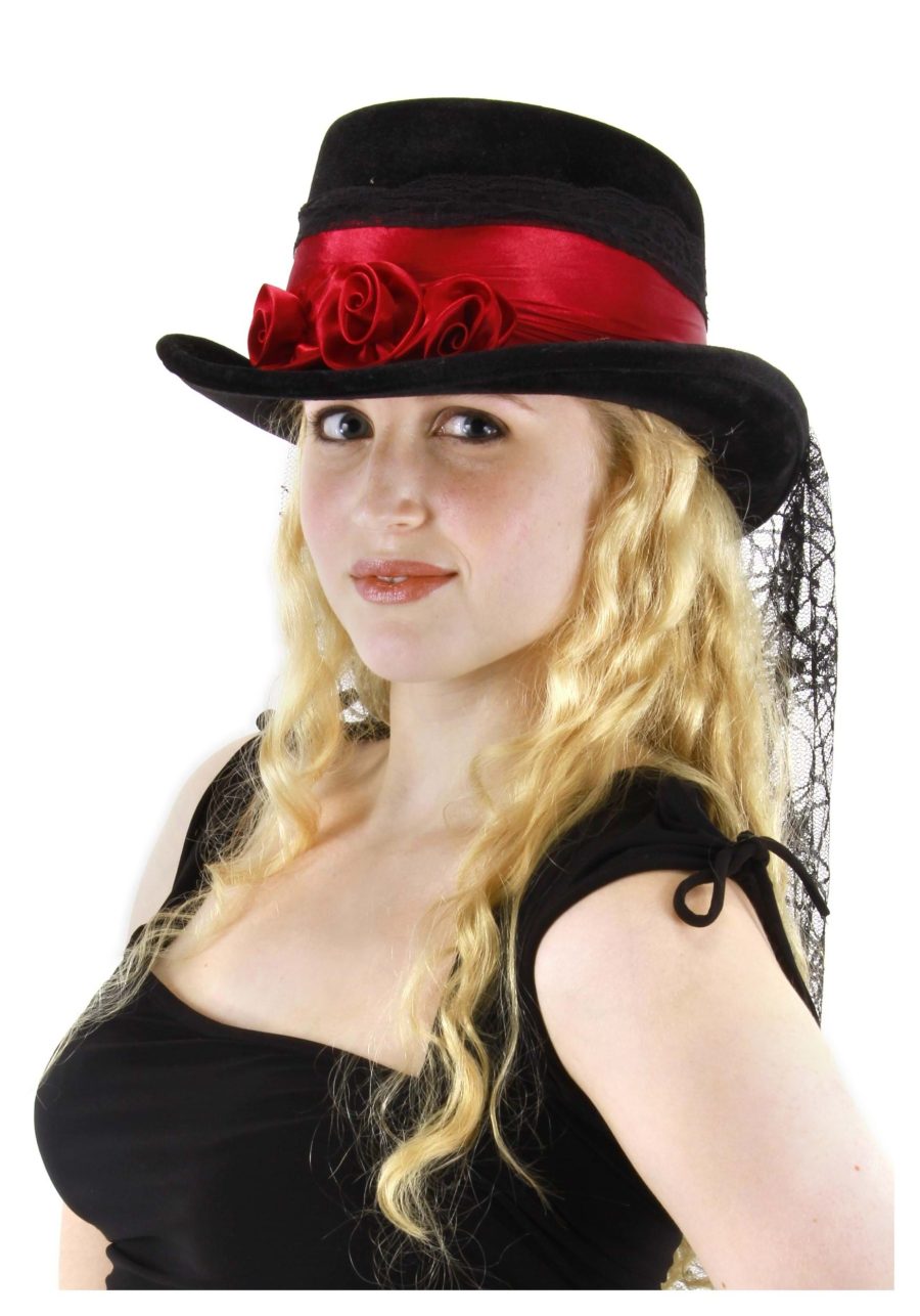 Gothic Rose Top Costume Hat