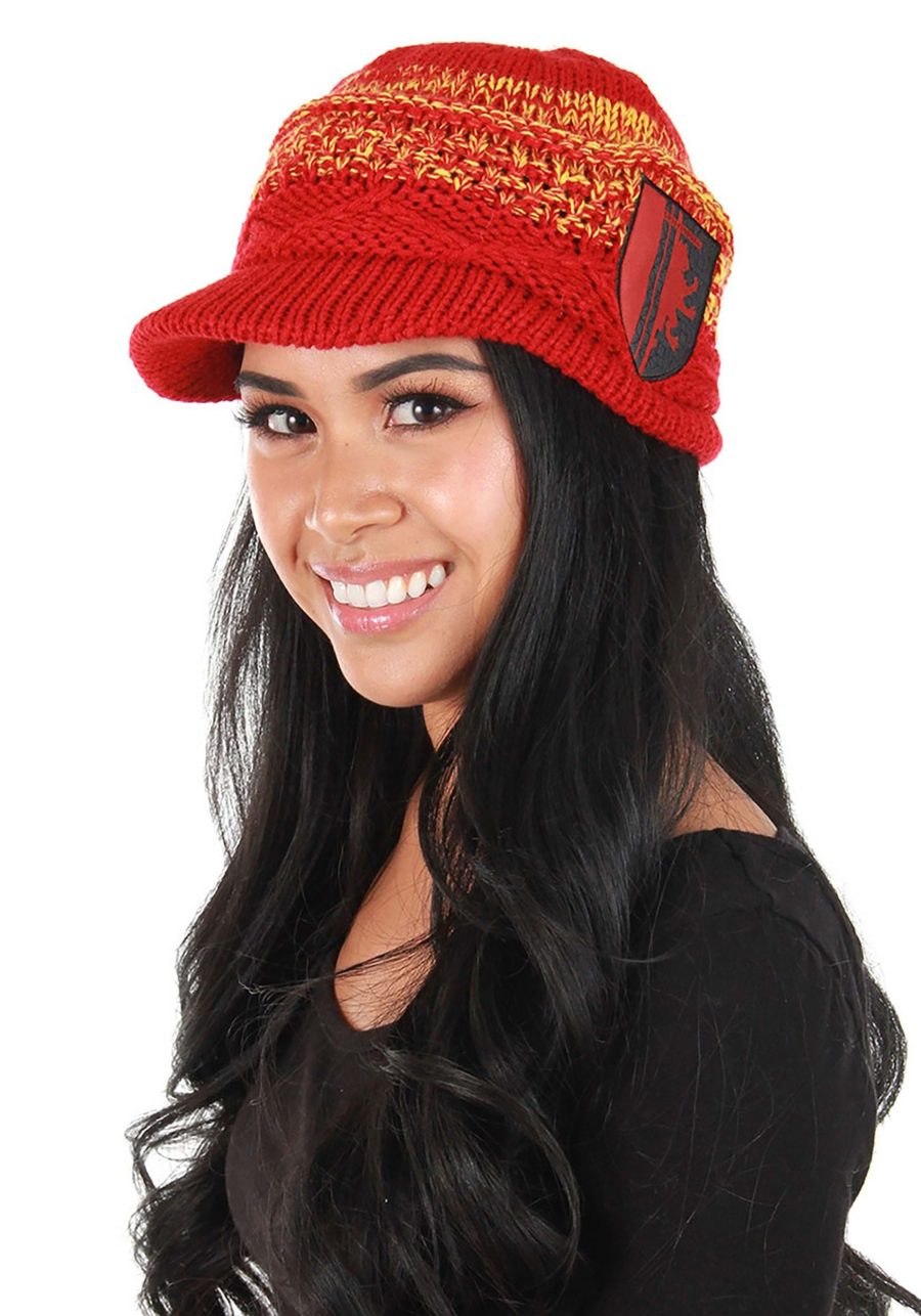 Gryffindor Knit Brim Costume Cap