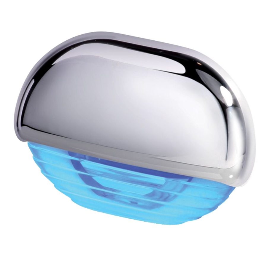 HELLA MARINE 958126101 EASY FIT STEP LAMP - BLUE CHROME CAP