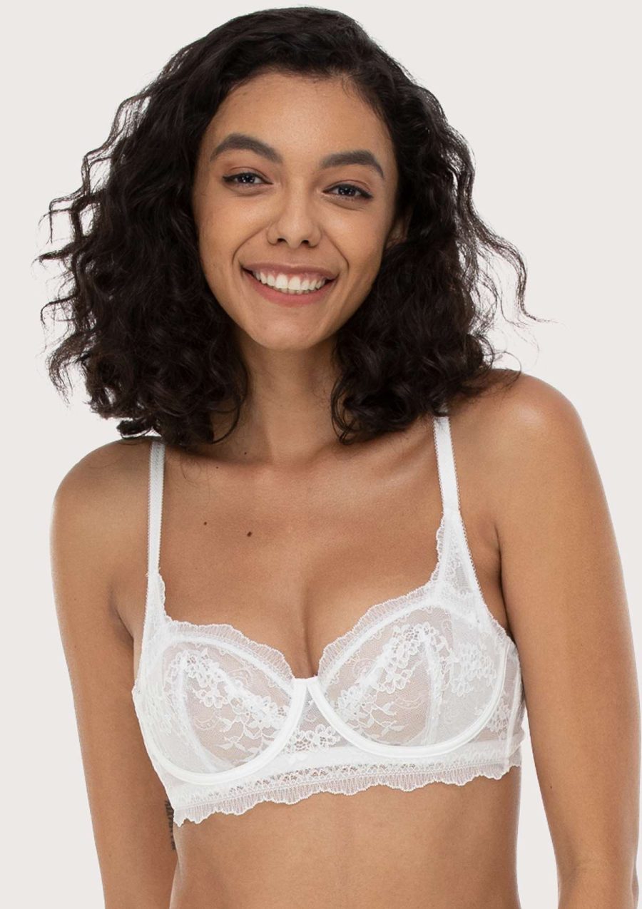 HSIA I Do Petite Lace Timeless Graceful Bridal Bra - White / 32 / B