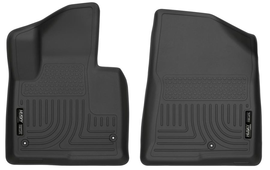 HUSKY LINERS 13851 Weatherbeater | Fits 2013 - 2018 Hyundai Santa Fe Sport, 2013 - 2018 Hyundai Santa Fe Sport 2.0T, Front Row Liner, Black