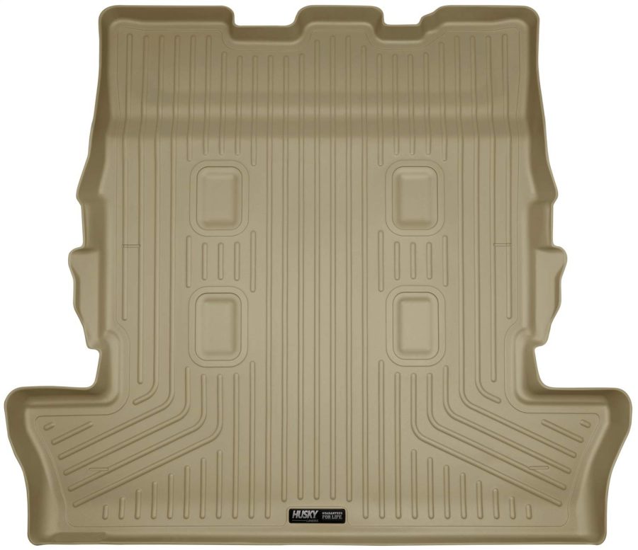 HUSKY LINERS 25343 Weatherbeater Cargo Liner | Fits 2013 - 2019 Lexus LX570/Toyota L& Cruiser w/ 3rd Row | Cargo, 1-pc Tan