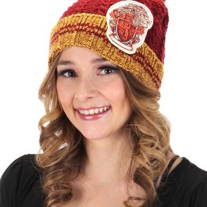 Harry Potter Gryffindor Heathered Pom Beanie