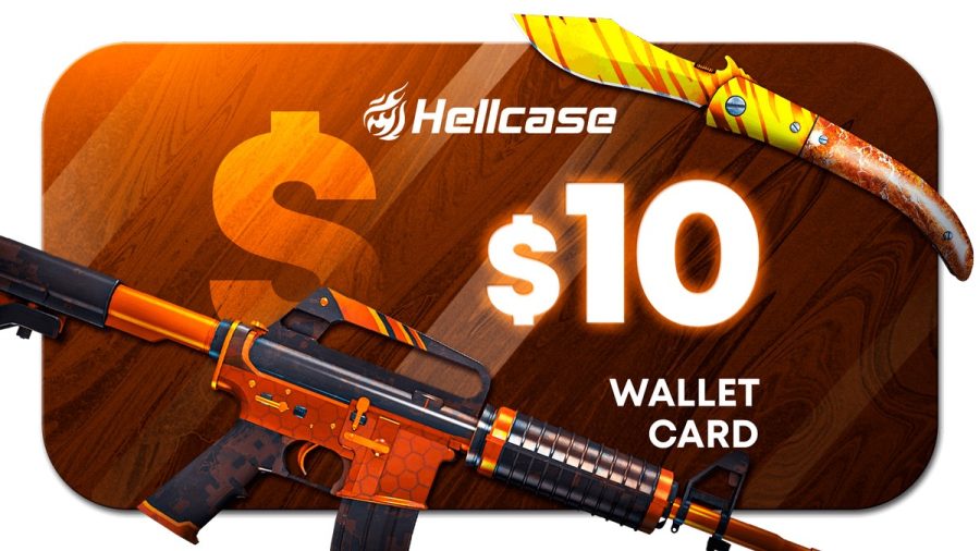 Hellcase.com 10 USD Wallet Card Code